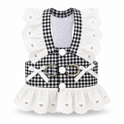 Checkered Lace Dog Dress