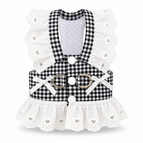 Checkered Lace Dog Dress