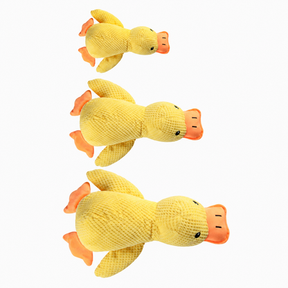 Squeaky Plush Duck Dog Toy – Textured Chew & Cuddle Toy for Dogs