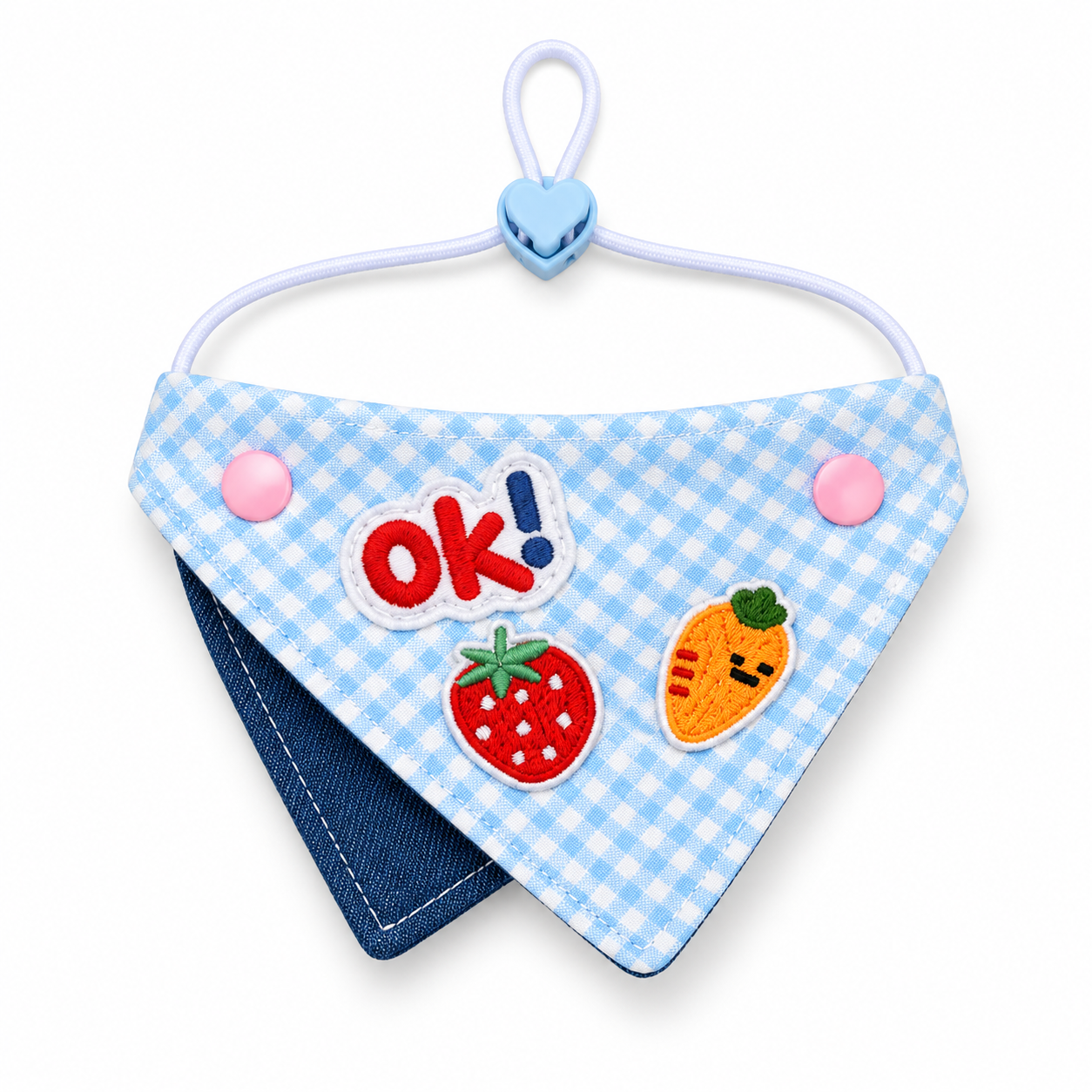 Blue Plaid Strawberry