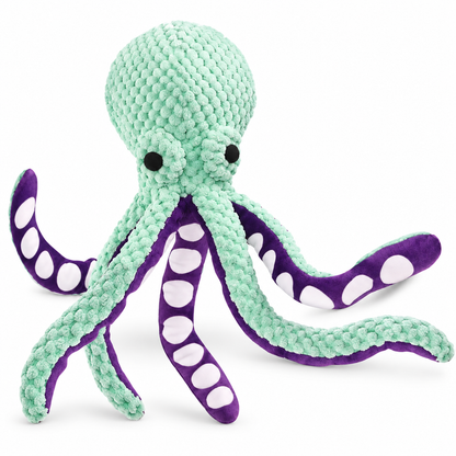 Squeaky Octopus Dog Toy – Crinkle Plush Chew Toy for Interactive Play