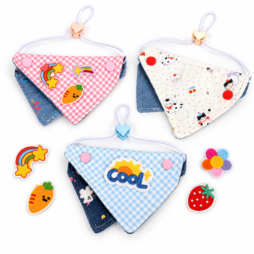 Adjustable Pet Bandana Bibs