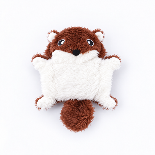 Soft Squeaky Flying Squirrel Cat Toys – Plush Chew & Cuddle Toys